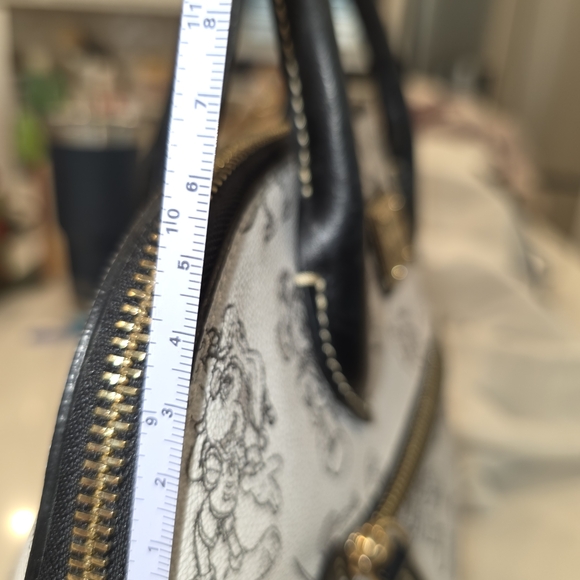 Dooney & Bourke White and Black Character Satchel - Picture 12 of 12